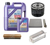 FEBI Controllo Set 6L LIQUI MOLY 5W-40 Leichtlauf High Tech Per Dacia Duster