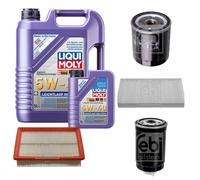 FEBI Controllo Set 6L LIQUI MOLY 5W-40 Leichtlauf High Tech Per Fiat Brava