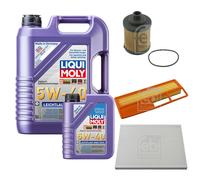 FEBI Controllo Set 6L LIQUI MOLY 5W-40 Leichtlauf High Tech Per Fiat Grande