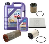 FEBI Controllo Set 6L LIQUI MOLY 5W-40 Leichtlauf High Tech Per Fiat Idea