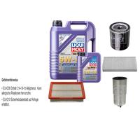 FEBI Controllo set 6L LIQUI MOLY 5W-40 Leichtlauf High-Tech per Fiat Marea