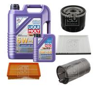 FEBI Controllo Set 6L LIQUI MOLY 5W-40 Leichtlauf High Tech Per Fiat Stilo