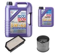 FEBI Controllo Set 6L LIQUI MOLY 5W-40 Leichtlauf High Tech Per Hyundai IX20