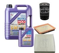FEBI Controllo Set 6L LIQUI MOLY 5W-40 Leichtlauf High Tech Per Mazda 2 DY