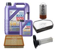 FEBI Controllo set 6L LIQUI MOLY 5W-40 Leichtlauf High-Tech per Mercedes C