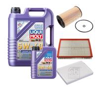 FEBI Controllo Set 6L LIQUI MOLY 5W-40 Leichtlauf High Tech Per Opel Zafira