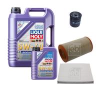 FEBI Controllo Set 6L LIQUI MOLY 5W-40 Leichtlauf High Tech Per Peugeot Boxer