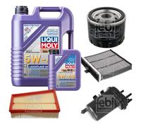 FEBI Controllo set 6L LIQUI MOLY 5W-40 Leichtlauf High-Tech per Renault