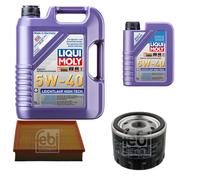 FEBI Controllo Set 6L LIQUI MOLY 5W-40 Leichtlauf High Tech Per Renault