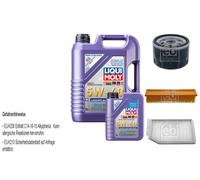 FEBI Controllo set 6L LIQUI MOLY 5W-40 Leichtlauf High-Tech per Renault