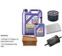 FEBI Controllo set 6L LIQUI MOLY 5W-40 Leichtlauf High-Tech per Renault