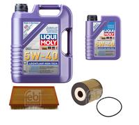 FEBI Controllo Set 6L LIQUI MOLY 5W-40 Leichtlauf High Tech Per Volvo V70 II