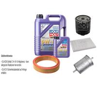 FEBI Controllo set 6L LIQUI MOLY 5W-40 Leichtlauf High-Tech per VW Golf