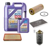 FEBI Controllo Set 6L LIQUI MOLY 5W-40 Leichtlauf High Tech Per VW Golf IV