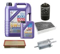 FEBI Controllo Set 6L LIQUI MOLY 5W-40 Leichtlauf High Tech Per VW Golf VI