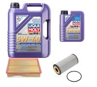 FEBI Controllo Set 6L LIQUI MOLY 5W-40 Leichtlauf High Tech Per VW Polo 6R