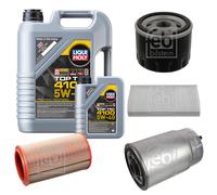 FEBI Controllo Set 6L LIQUI MOLY TOP TEC 4100 5W-40 Per Alfa Romeo 156