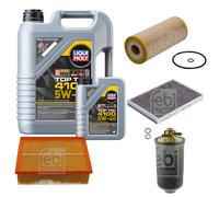 FEBI Controllo Set 6L LIQUI MOLY TOP TEC 4100 5W-40 Per Audi A4 Avant 8E5