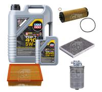 FEBI Controllo Set 6L LIQUI MOLY TOP TEC 4100 5W-40 Per Audi A4 Avant 8ED