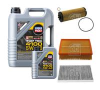 FEBI Controllo Set 6L LIQUI MOLY TOP TEC 4100 5W-40 Per Audi A6 Avant 4B C5