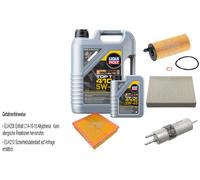 FEBI Controllo Set 6L LIQUI MOLY TOP TEC 4100 5W-40 Per BMW 1ER F20 120D