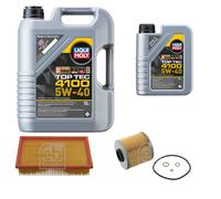 FEBI Controllo Set 6L LIQUI MOLY TOP TEC 4100 5W-40 Per BMW 3 Serie Compact E36
