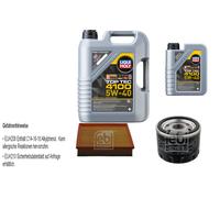FEBI Controllo Set 6L LIQUI MOLY TOP TEC 4100 5W-40 Per Renault Laguna III