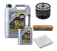 Febi Controllo Set 6L Liqui Moly Top Tec 4100 5W-40 per Renault Logan I Ls _