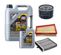 Febi Controllo Set 6L Liqui Moly Top Tec 4100 5W-40 per Renault Scénic II (