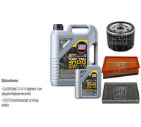 Febi Controllo Set 6L Liqui Moly Top Tec 4100 5W-40 per Renault Scénic III)