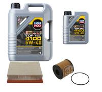 Febi Controllo Set 6L Liqui Moly Top Tec 4100 5W-40 per Renault Vel Satis