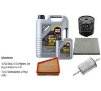 Febi Controllo Set 6L Liqui Moly Top Tec 4100 5W-40 per Seat Ibiza III 6L1