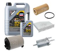FEBI Controllo set 6L LIQUI MOLY Top Tec 4100 5W-40 per VW EOS 1F7 1F8 2.0