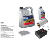 Febi Controllo Set 6L Longlife Plus 5W-30 per Porsche Macan 95B 2.0