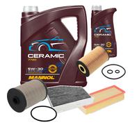 FEBI Controllo Set 6L MANNOL Ceramic 5W-30 Per VW Golf Plus 1.6 TDI 2.0 Audi