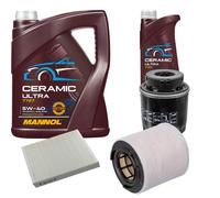 FEBI Controllo Set 6L MANNOL Ceramic 5W-40 Per Audi A1 1.4 TFSI