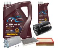 FEBI Controllo Set 6L MANNOL Ceramic 5W-40 Per Audi A6 1.9 TDI