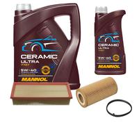 FEBI Controllo Set 6L MANNOL Ceramic 5W-40 Per Audi TT 2.0 TFSI A3 Sportback