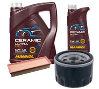 FEBI Controllo Set 6L MANNOL Ceramic 5W-40 Per Dacia Logan MCV II Sandero