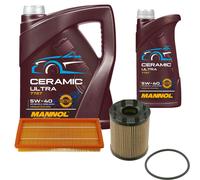 FEBI Controllo Set 6L MANNOL Ceramic 5W-40 Per Fiat Linea 1.4 T-Jet Grande