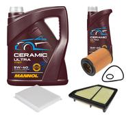 FEBI Controllo Set 6L MANNOL Ceramic 5W-40 Per Honda Civic VIII Hatchback