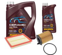 FEBI Controllo Set 6L MANNOL Ceramic 5W-40 Per Mazda 2 1.4 CD