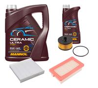 FEBI Controllo Set 6L MANNOL Ceramic 5W-40 Per Nissan Micra V 0.9 IG-T