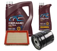 FEBI Controllo Set 6L MANNOL Ceramic 5W-40 Per Opel Corsa B 1.4i 1.2i Tigra