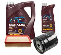 FEBI Controllo Set 6L MANNOL Ceramic 5W-40 Per Opel Frontera A Sport 2.0i