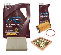 FEBI Controllo Set 6L MANNOL Ceramic 5W-40 Per Opel Insignia A Caravan 1.8