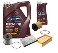 FEBI Controllo Set 6L MANNOL Ceramic 5W-40 Per Peugeot 308 I 2.0 HDi