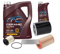 FEBI Controllo Set 6L MANNOL Ceramic 5W-40 Per Peugeot Boxer Kasten 2.8 HDi