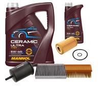 FEBI Controllo Set 6L MANNOL Ceramic 5W-40 Per Renault Clio II 1.2 16V