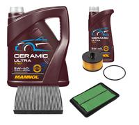 FEBI Controllo Set 6L MANNOL Ceramic 5W-40 Per Renault Kadjar 1.2 TCe 130